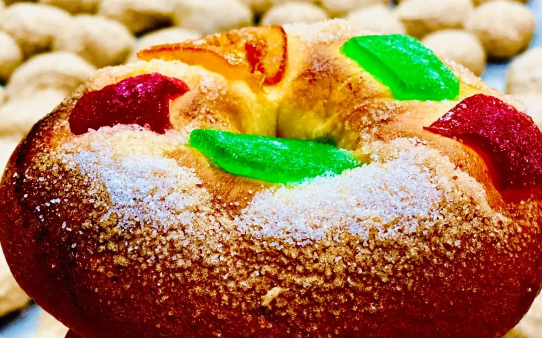 Roscón de Reyes con semillas de olivo y AOVE